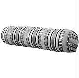 BYOUQ Almohada Cilíndrica Cojín Cojín Jacquard Almohada De Caramelo Multifuncional 15 * 40cm Protección contra La Fatiga Calmante La Columna Cervical Individual/Doble para Sofá Cama F,20 * 80cm