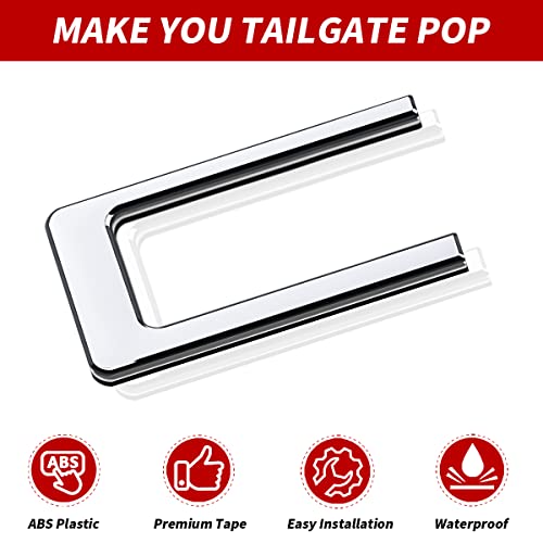 Tailgate Inserts Letters Compatible For 2019-2021 2022 2023 Silverado 1500 2500 Hd Accessories, 3D Raised &Strong Adhesive Decals Letters Emblems (Chrome Silver) #TOP3