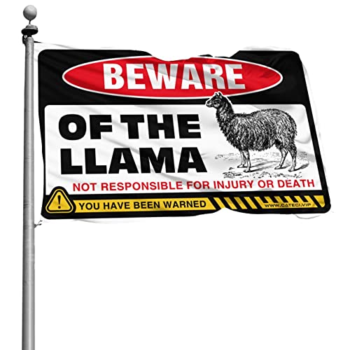 CakJuiceフラッグ 男の子部屋 ラマに気をつけてください 男性用 寮の部屋の装飾 面白いホームデコレーション(サイズ:60X90cm)