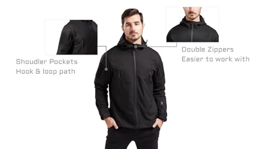 Amazon.com: FFNIU Tactical Jackets for Men, Waterproof and