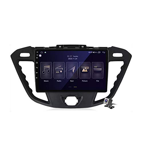 Gokiu Android 10 Autoradio 2 DIN con Schermo per Ford Tourneo Custom Transit 2012-2021 Supporta SWC WiFi 4G 5G Bluetooth RDS FM AM Radio GPS Navigazione Built-in Carplay Android Auto DSP,M150