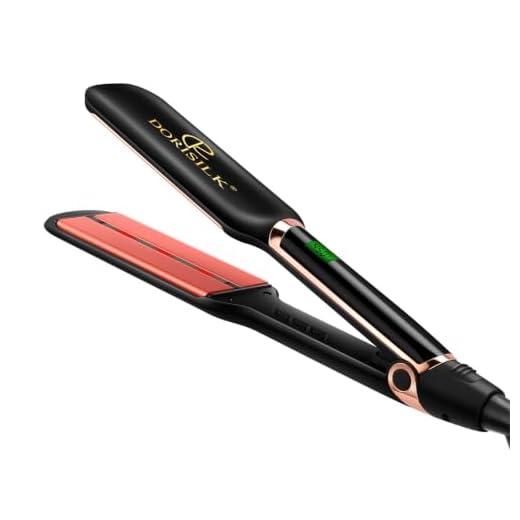 Flat Iron for Hair, DORISILK Professional Ceramic Tourmaline 2 Inch Wide Infrared Hair Straightener with Digital Temperature Control 250-450 Degrees, Instant Heat Up, Dual Voltage