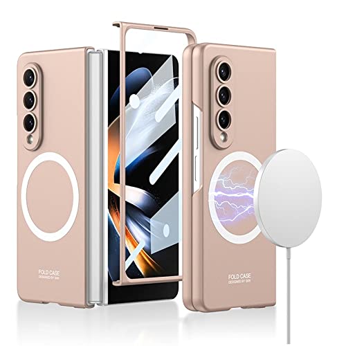 Coque Samsung Galaxy Z Fold 3 ultra mince mist gold avec film avant