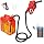 Portable Fuel Transfer Pump, Integrated Auto‑Stop & Hand Nozzle, 80'' Pump Lift, 3.8GPM,Slidable Clamp for Various Size and depth Gas Cans, Multi‑Power Supply, Works for Gasoline, Diesel, Kerosene - 8