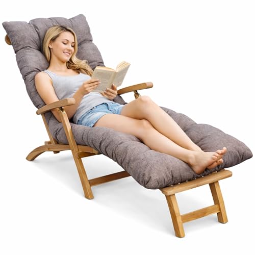 bananair - Coussin Bain de Soleil Chaise Longue - Épais, Ultra Confortable, Design Matelassé -...