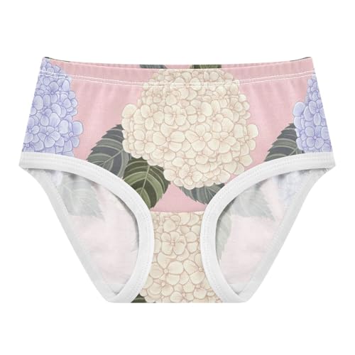 Hydrangea Flowers Pastel Pink Blue Cute Panties Girl Toddler Girls Underwear Cotton Artistic Kids Briefs Undies 2t - Main Image