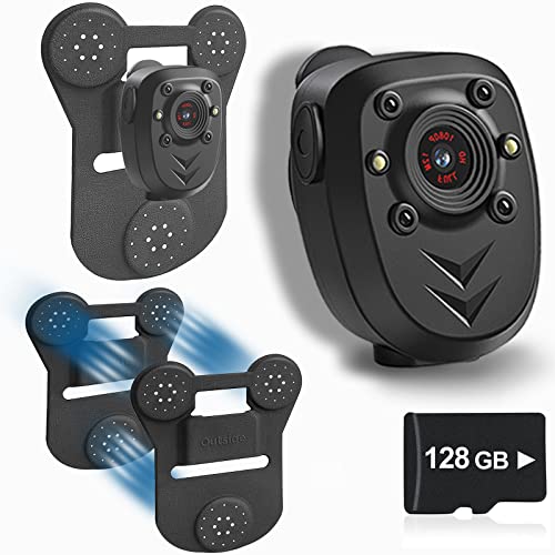 KSADBOSSBO Bundle 128G Body Camera & Camera Magnetic Mount
