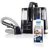 CLEANmaxx Akku Waschsauger Pro 22Volt - Polsterreiniger Gerät inkl. Teppichreiniger Mittel | Nass Trockensauger mit Dual-Tank | kabelloser & kompakter Nasssauger Polsterreiniger | Vacuum Cleaner