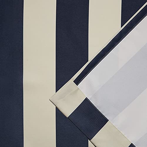 Exclusive Home Curtains Panel Pair, Fabric, Navy/Sand, 54x108, Navy / Sand, W 54" x L 108" (2 Panels) - Image 4