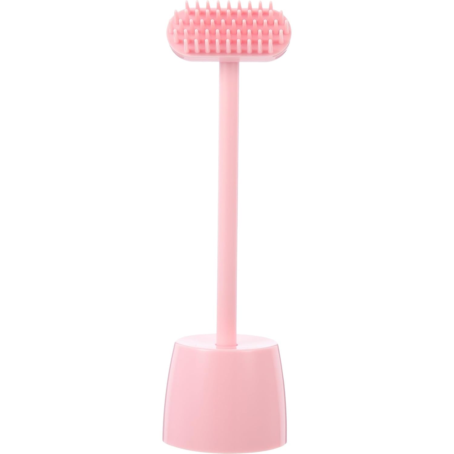 TEHAUX Pet Grooming Brush for Cats and Puppies, Pink Mini Massage Brush with Hair Removal and Scratching Function, Compact Cleaning Tool for Cat and Care