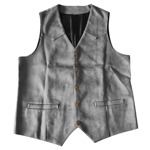 Gilet gentlemen col en V pour homme gilet de costume boutonné uni