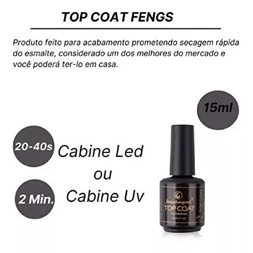 Selante Top Coat Fengshangmei Porcelana Pretinho Do Poder