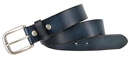 Men's Casual Jeans Belt made with Full Grain Leather 1-1/2" = 38mm BS40-P3588-ANR4