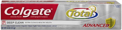 Colgate Total Advanced Clean Toothpaste, 7.6-Ounce (Pack of 2)