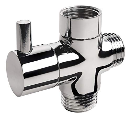 aquaSu® Desviador de 3 vías para ducha, válvula de cambio entre ducha de mano y alcachofa de ducha, conexiones de 1/2 pulgadas, metal, cromado, 72409 8 Cover