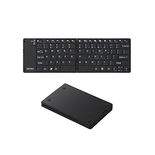 (未使用･未開封品)　iBUFFALO Bluetooth3.0対応 折りたたみキーボード ケース付き ブラック  BSKBB15BK 60wa65s 41sLfbS1CGL.jpg