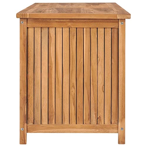 Charmma Patio Storage Box Solid Teak Wood Outdoor Deck Box Storage Bench With Waterproof Lining For Garden, Patio, Backyard 59.1"X19.7"X22.8" (Lxwxh) #TOP2