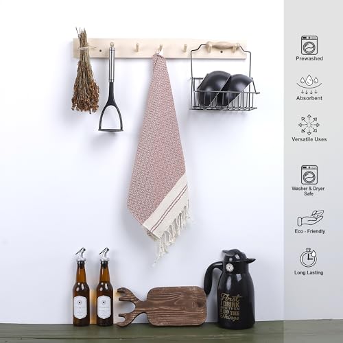 Evelynen Home Evelynen Turkish Hand Towels For Bathroom & Kitchen Towels Decorative Set Of 2 | Boho Farmhouse Hand Towels With Hanging Loops For Face, Dish thumb #2