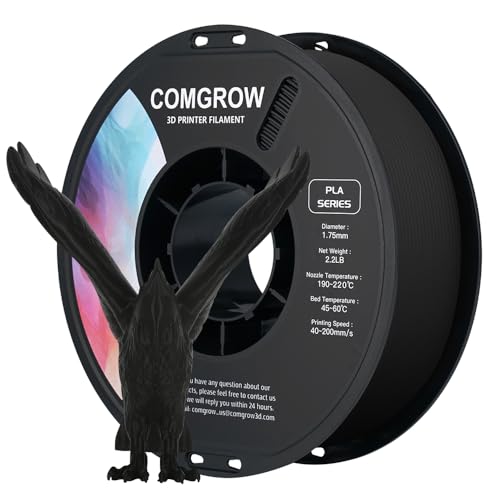 Comgrow 高速 PLA フィラメント 印刷速度40-200mm/sサポート 専門フィラメント 寸法精度 ±0.02mm 1.75mm 1kgスプール 均一な線径 安定した押出 きれいな巻き取り スムーズな印刷 3D プリンター用 分解可能 環境にやさしい