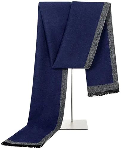Bufandas cálidas para hombre con diseño de estolas a cuadros 4