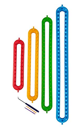 Wayion Knitting Loom Set With Hook Needle Kit Yarn Cord Knitter 4 Hat Looms Long Knitting Loom Diyfor Scarf Sweater Shawl Blankets #TOP1