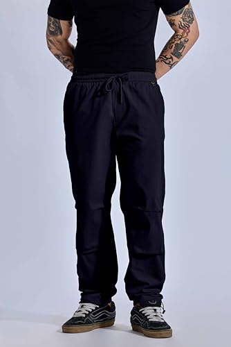 Image of FTX Men Solid Cotton Regular Fit Multicolor Track Pant