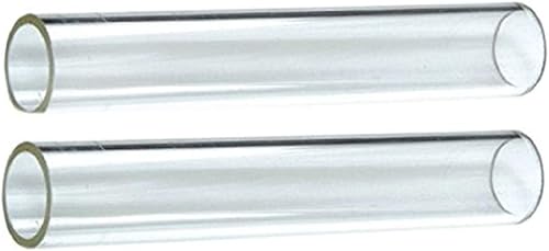 Hiland SGT-GLASS2 - Tubo de vidrio Qu artz de 2 piezas de repuesto para 584736, 639564, PH08-SB, HLDS01-GTHG, HLDS01-GTSS, HLDS01-GTPC, negro