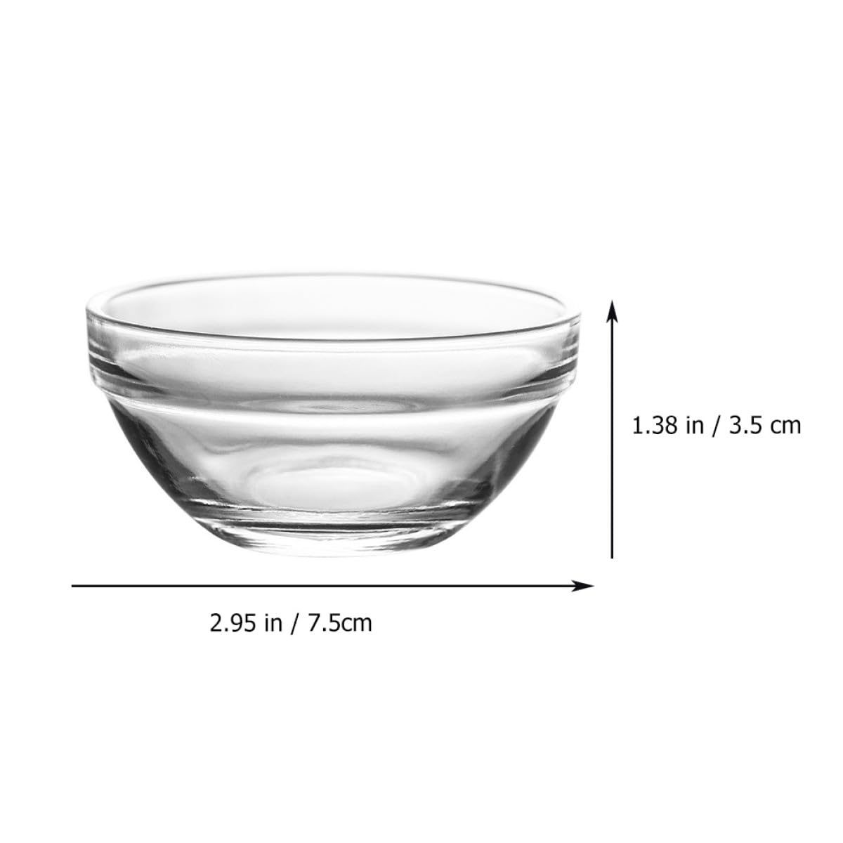 Artibetter 12 Ciotole in Vetro da 75 Ml per Dessert Monoporzione, Resistenti al Calore, Forma Rotonda, per Budini, Gelatine e Snack Dolci