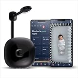 Nanit Pro Smart Baby Monitor & Wall Mount - 1080p Secure Wi-Fi Video Camera, Sensor-Free Sleep & Breathing Motion Tracker, 2-Way Audio, Sound & Motion Alerts, Night Vision, and Breathing Band - Black
