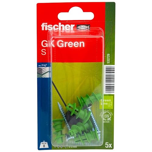 Fischer GK Green S K NV Tassello per cartongesso 22 mm 532729 1 KIT