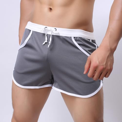 Rexcyril Men's Running Workout Bodybuilding Gym Shorts Athletic Sports Casual Short Pants2