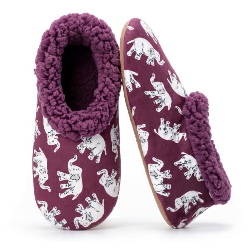 Image of The Metluks Womens Slippers Indoor Soft Sole Slipper Socks | Fuzzy sherpa lining, warm winter comfort, non slip grippers, flexible feel, washable, cozy home wear