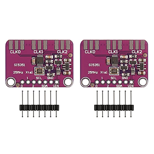 Aceirmc 2Pcs Si5351 Si5351A I2C Iic High Frequency Signal Generator Square Wave Frequency Generator 3.3-5V 8Khz -160Mhz For Arduino #TOP26