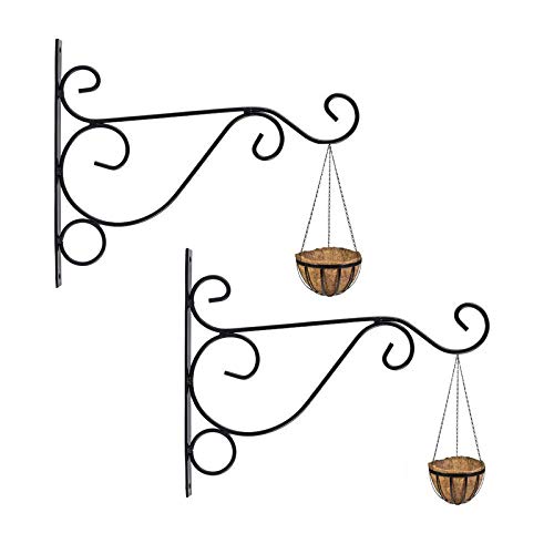Go Hooked ViMe Metal Pot & Planter Hanger Wall Hook (Pack of 2, Black) (B08FMR511T) Amazon Price History, Amazon Price Tracker