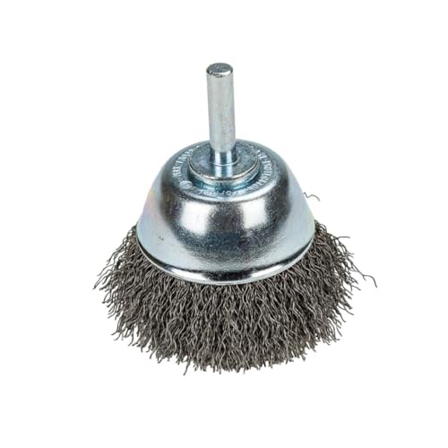 Image of Forney 60005 Cup Brush, Coarse Crimped Wire with 1 /4-Inch Shank, 2 1 /2-Inch