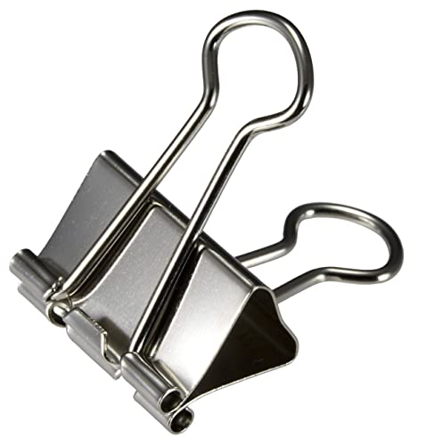 OIC® Clipes de pasta sortidos, tamanhos variados, prata, pacote com 30