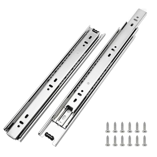 Image of LONTAN 1 Pair Side Mount Drawer Slides 20 Inch Heavy Duty Cabinet Rails