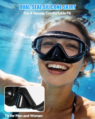 Gafas de natación Aegend para adultos y niños, visión amplia 220° miniatura 5