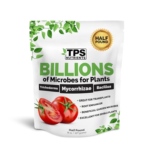TPS NUTRIENTS Billions Concentrated Microbial Root Enhancer, 100% Water-Soluble with Mycorrhizae, Bacteria and Trichoderma, 8 oz (1/2 Pound)