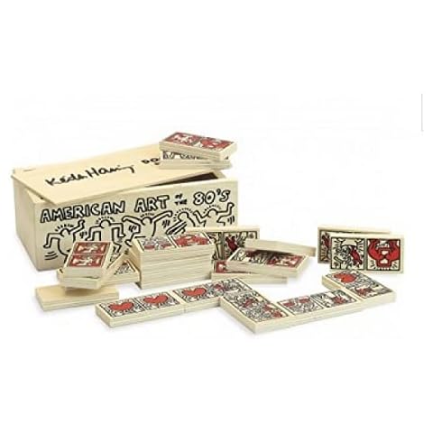 Vilac 9264 Keith Haring Dominoes, Black Cover