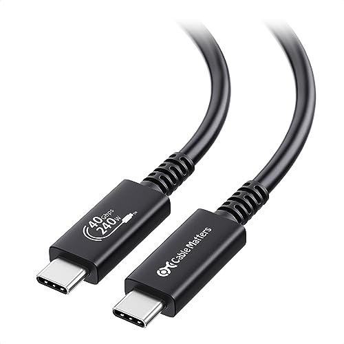 Cable Matters [Usb-If Certified] 40Gbps Usb 4 Cable 2.6 Ft With 8K Video & 240W Charging, Usb4 Cable/Usb C Display Cable With Pd 3.1 Compatible With Thunderbolt 4, Macbook, Xps, Surface Pro #TOP11