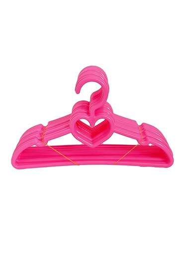 MBD Pink Heart Hangers Fit 18 Inch Doll Clothes- Doll Clothes Hangers
