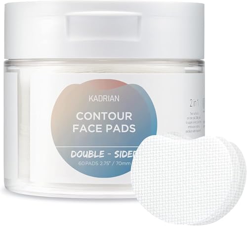 Exfoliating Cotton Rounds for face - Double-Sided - Round Cotton Pad for Face - Makeup Toner Pads - Lint Free Makeup Remover Pads - Skin Care Cleansing