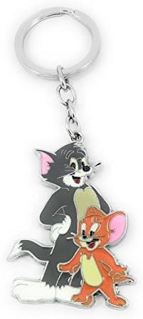 Key EraTom and Jerry Metal Keychain/Keyring Friendship, Valentine, Birthday Gift (Multicolour)