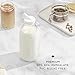 JoyJolt Glass Milk Bottles with Lids and Pourer – 32 Oz, 3 Pack Airtight Heavy Duty Reusable Glass Bottles, Leakproof, BPA-Free, Food Grade, Dishwasher Safe Jug, Pitcher for Milk, Juice, and Water