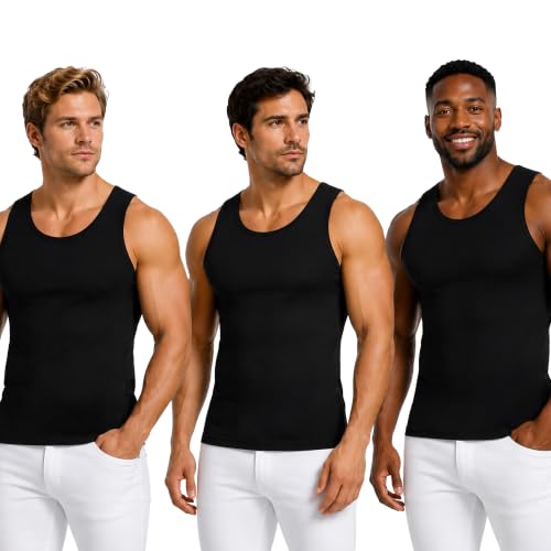 Image of Insta Slim - Made in USA 3 Pack Compression Muscle Tank Body Shapers for