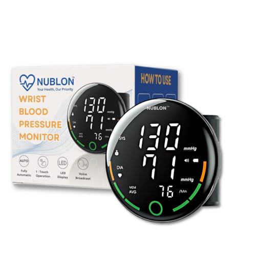 Wrist Blood Pressure Monitor – Digital BP Machine for Home Use, L...