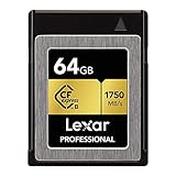 Lexar Professional 64GB CFexpress Type B Memory Card, Up To 1750MB/s Read, Raw 4K Video Recording, Supports PCIe 3.0 and NVMe (LCFX10-64GCRBNA)
