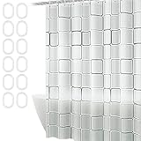 ✿ Impermeable y antihumedad: la cortina del baño está diseñada con un revestimiento impermeable más grueso, también es humedad, moho y bacterias. Ayudará a mantener su baño más limpio y fresco.