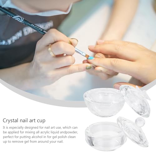 GANAZONO 6pcs Recipiente de Cristal para Arte de Uñas miniatura 7